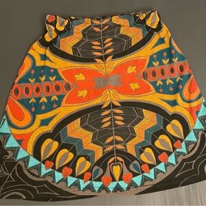 bright colorful sweater skirt made for warmth and glowing beauty!
